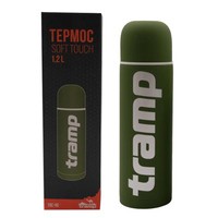Термос Tramp Soft Touch 1.2 л хаки TRC-110-khaki