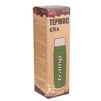 Комплект Tramp Термос 0,75 л TRC-031-olive + Пробка для термосов Expedition UTRA-287