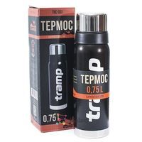 Комплект Tramp Термос 0,75 л TRC-031-black + Пробка для термосов Expedition UTRA-287