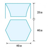 Тент со стойками Tramp Lite Tent blue TLT-036